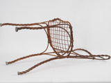 Antique French garden chair - twisted iron
