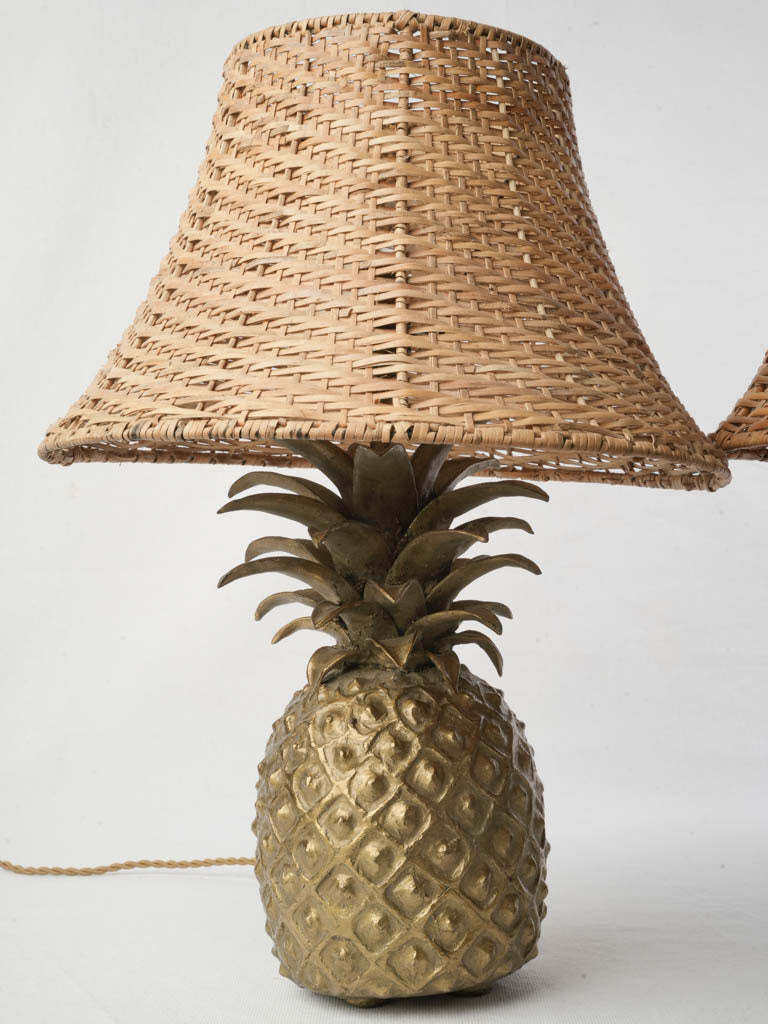 Mid-century pineapple ornament table lamp  