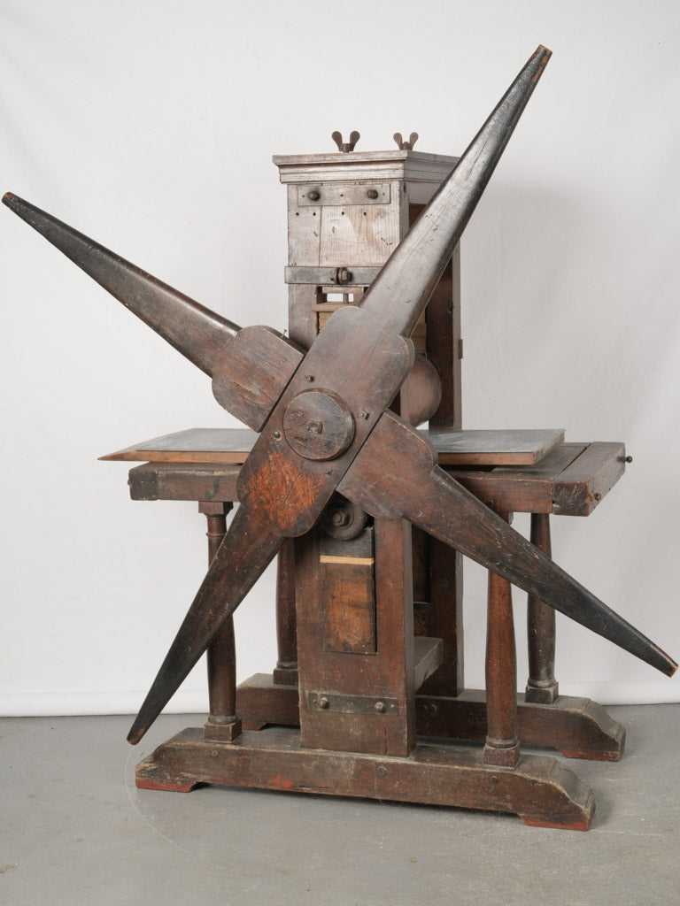 Vintage French intaglio printing press