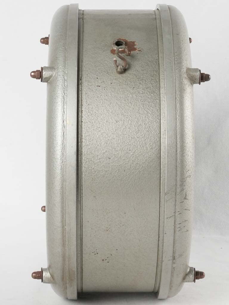 Vintage Lambert clock from a Factory - two sided 15"