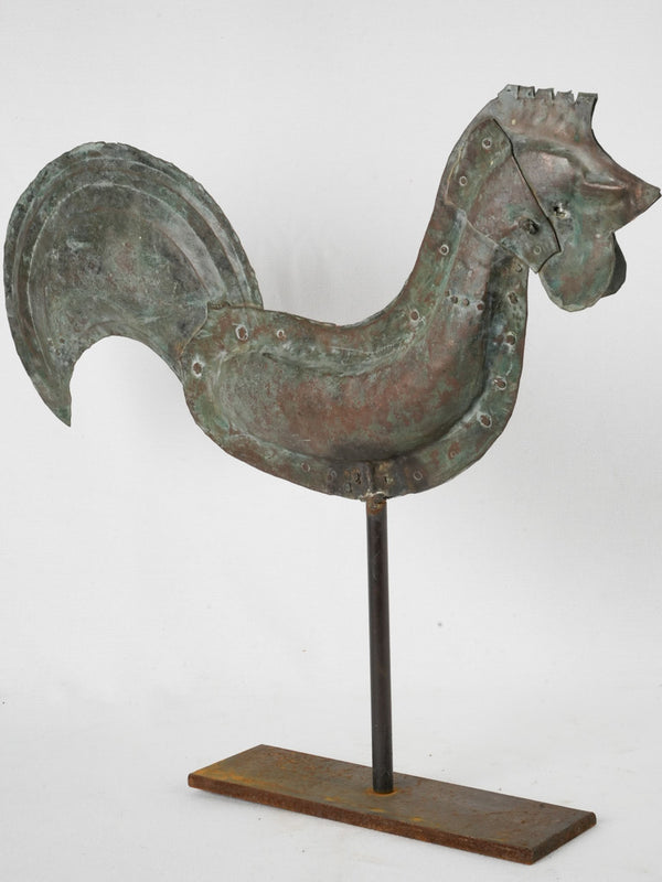 Antique copper weathervane rooster