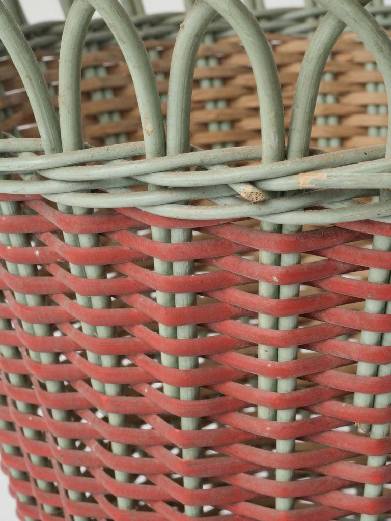 Rustic flared reed basket  