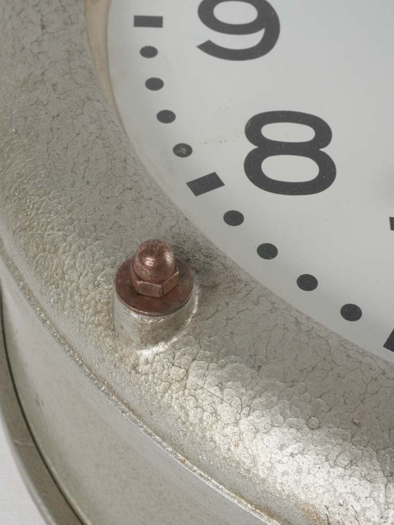 Vintage Lambert clock from a Factory - two sided 15"