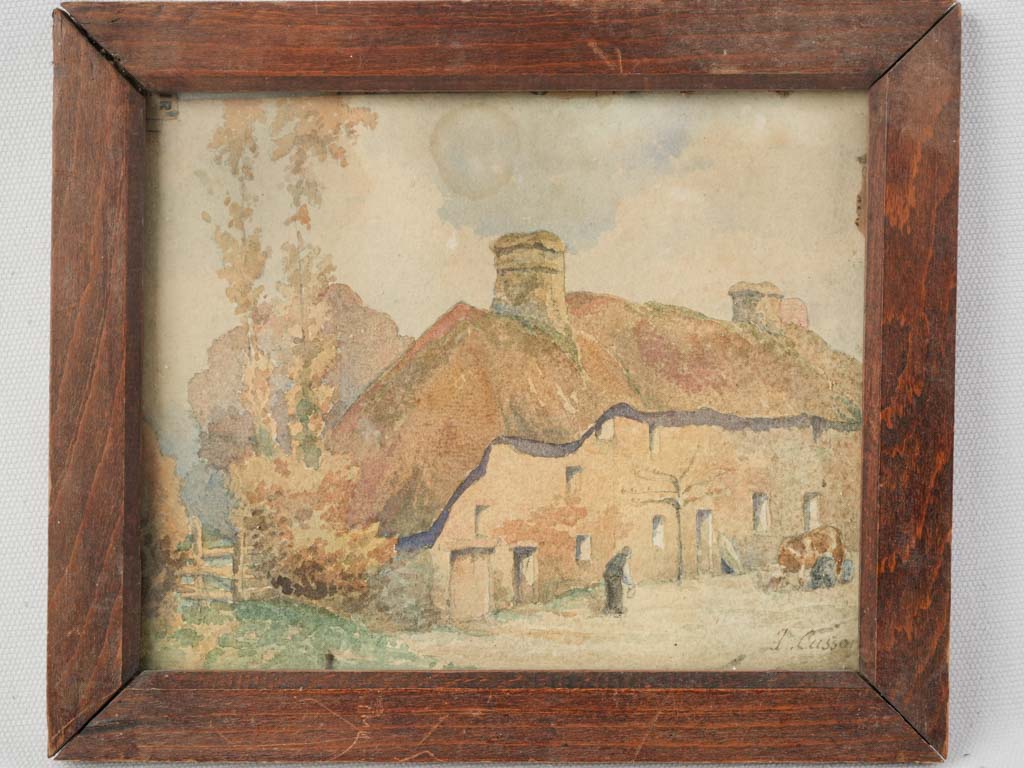 Early 20th-century cottage scene  