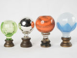 Mercury glass French newel adornments