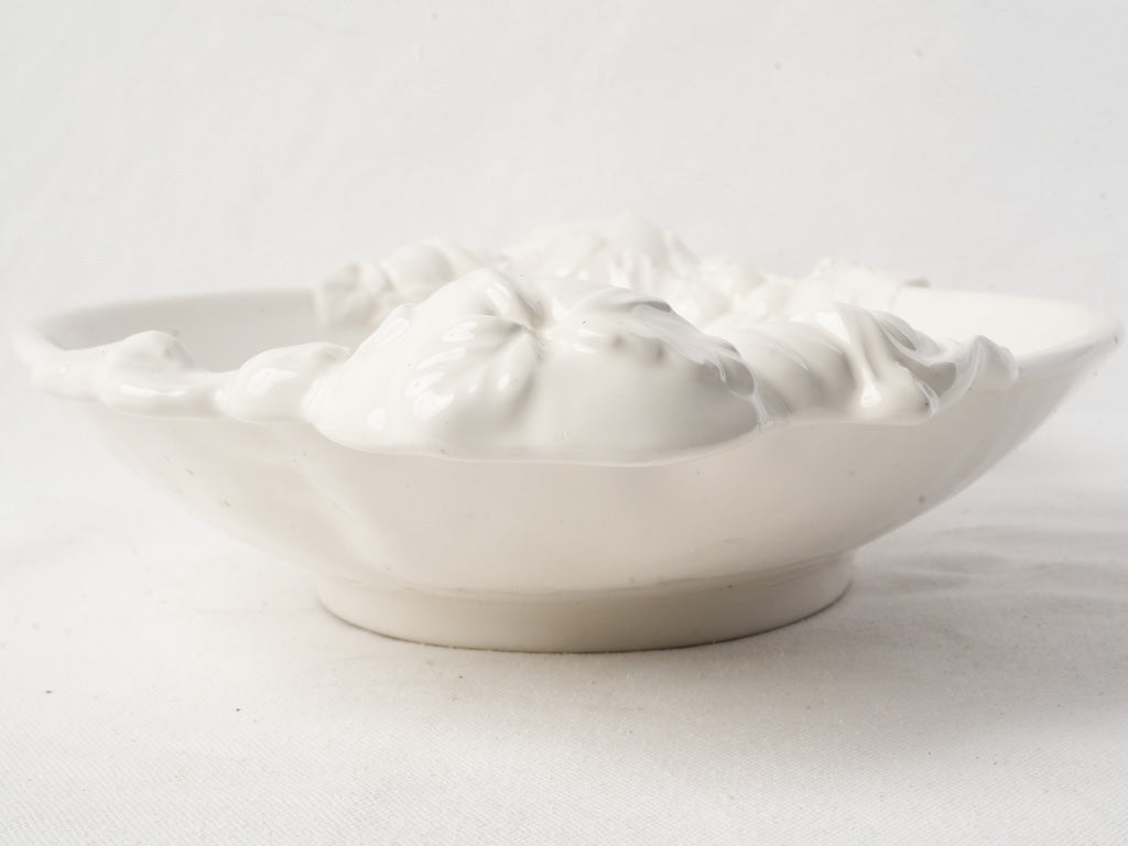 Sculptural Rococo-style oval platter