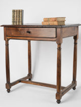 Historical French bedside walnut table