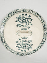 Aged, Material-stamped, Ironstone Dinner Collection