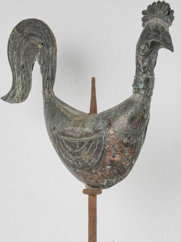 Weathered 18th-century French weathervane rooster