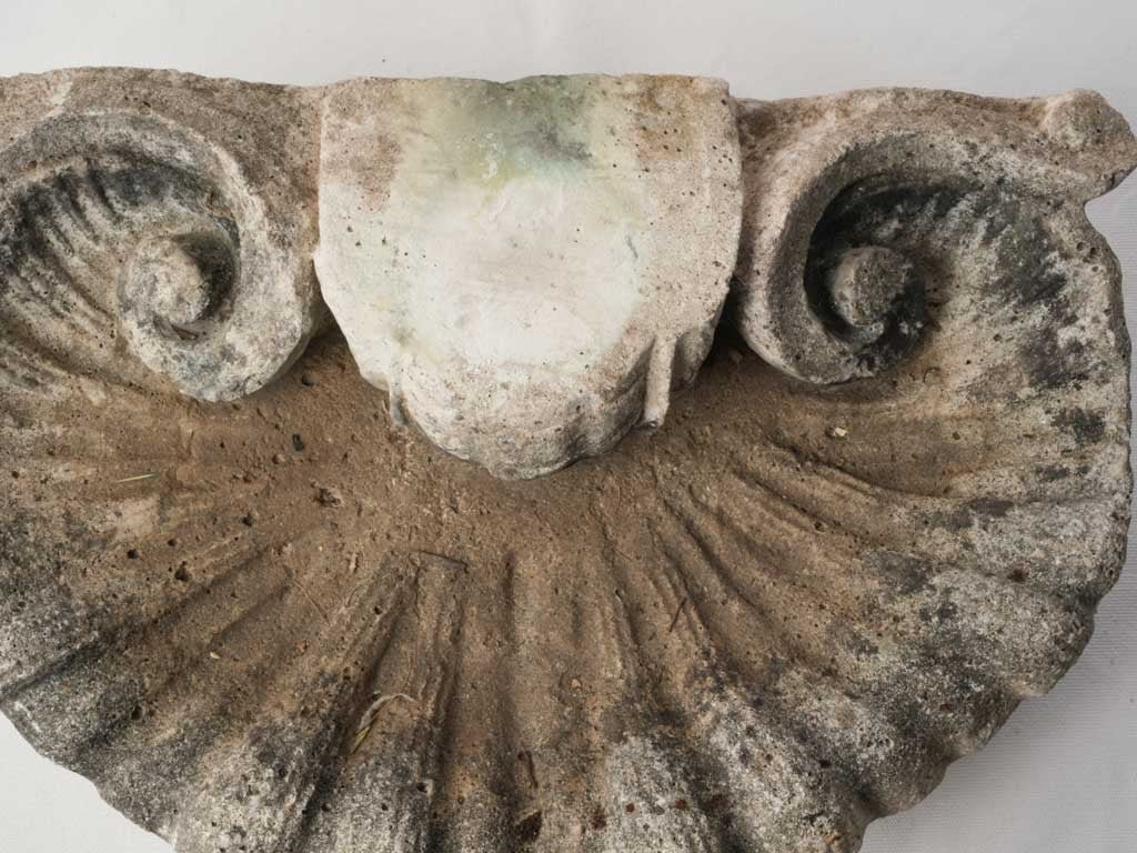 Authentic mossy stone garden piece  