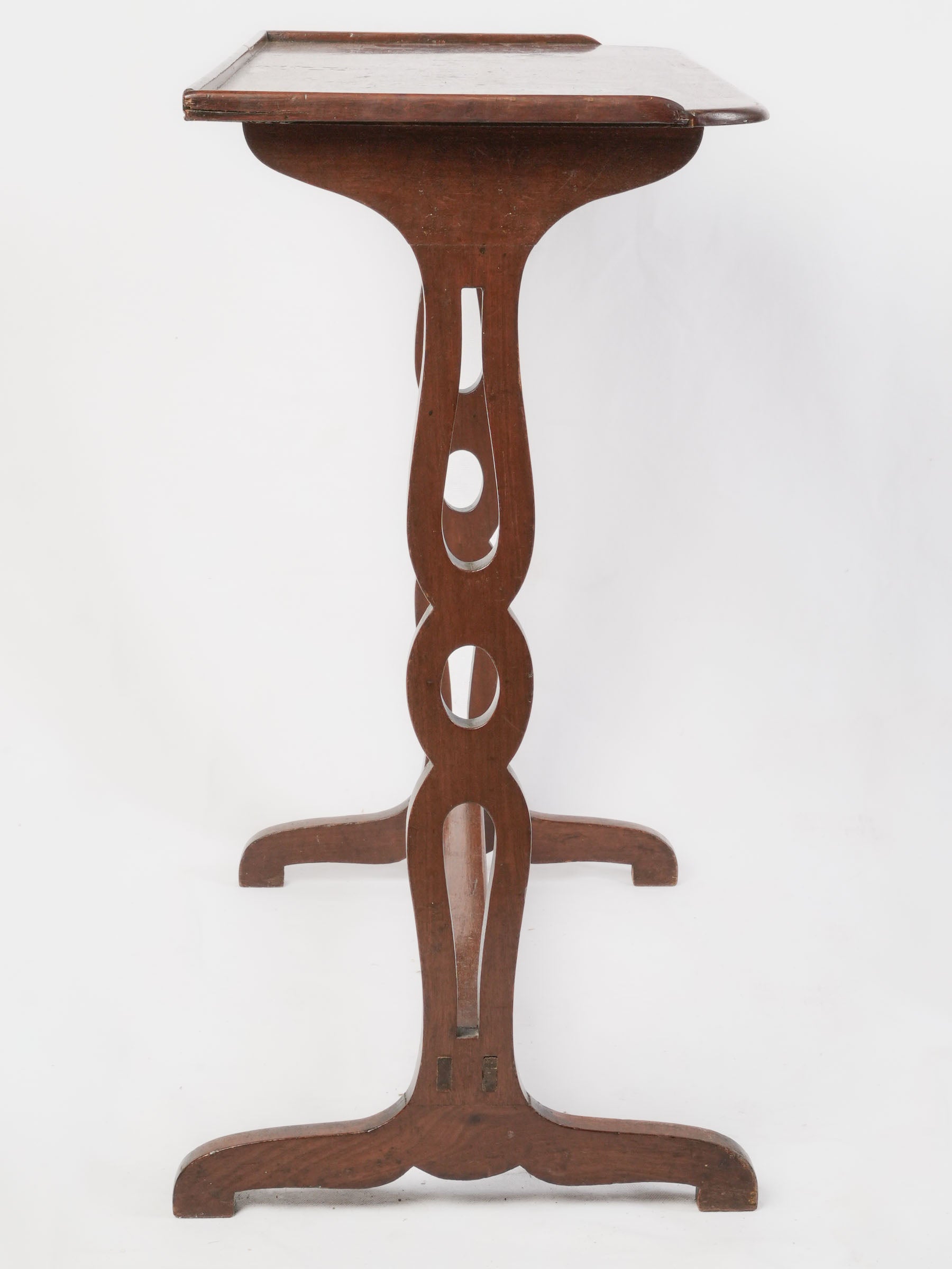 French Mahogany Table Volante in the Louis XVI Style, Late 19th Century - 27½"