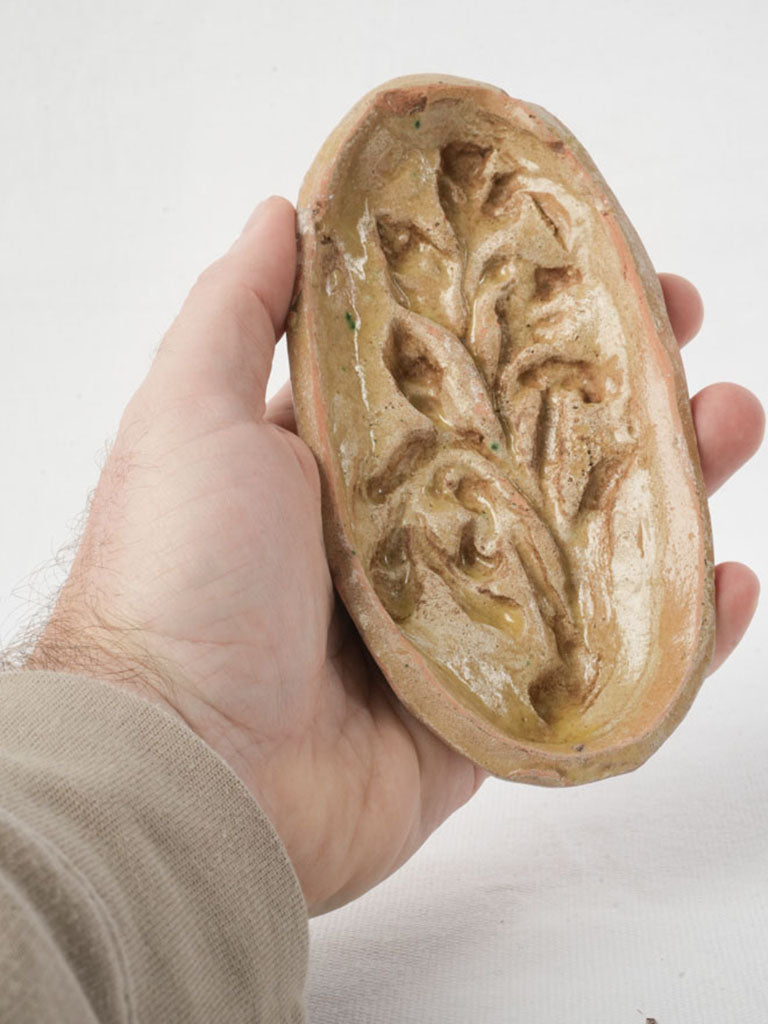 Unique oval Sicilian pottery