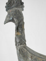 Worn salvaged 18th-century copper weathervane rooster