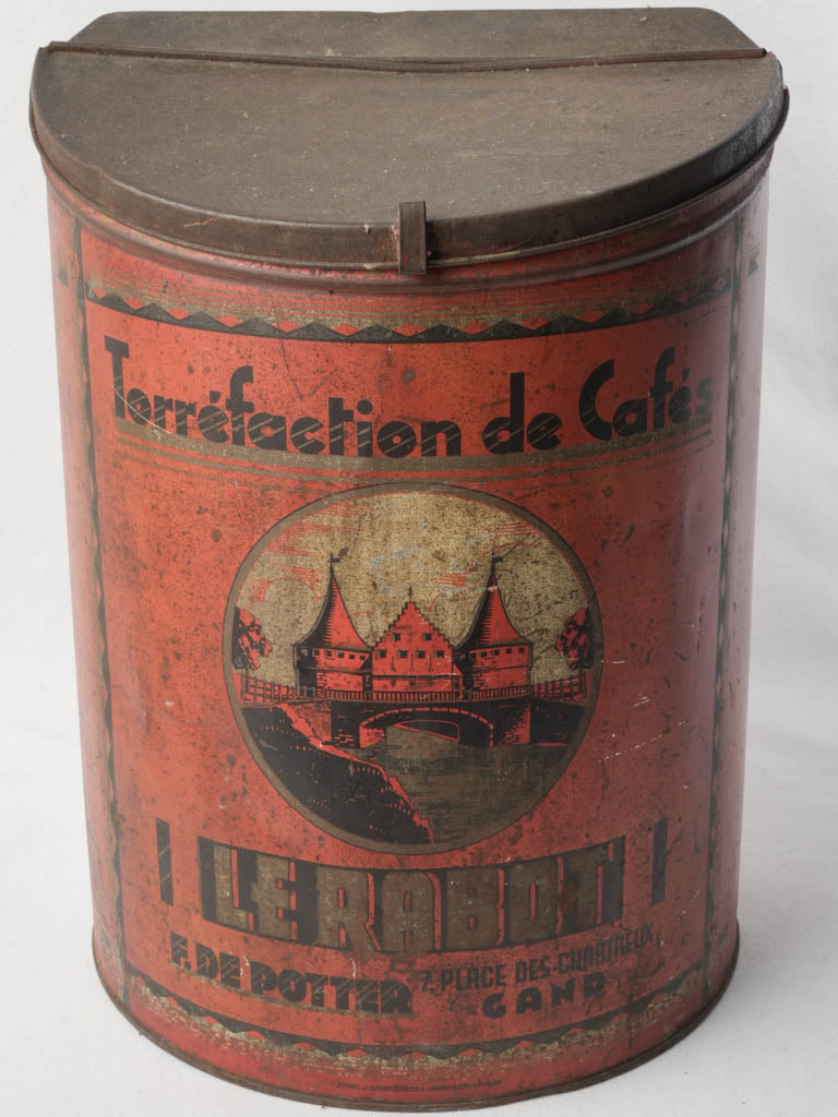 Timeworn patina Belgian coffee piece