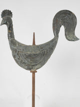 Timeworn 18th-century French weathervane rooster