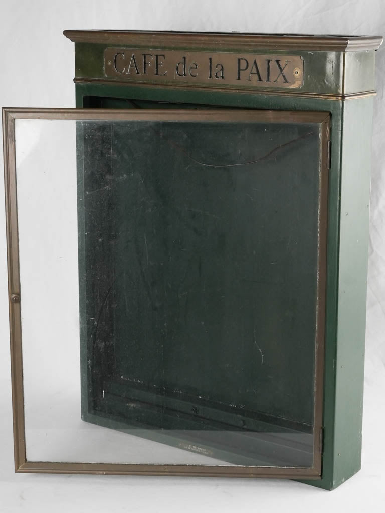 Menu vitrine - early 20th century - Café de la Paix 35" x 26¾"