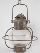 Vintage copper boat lantern 15¼"