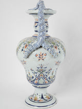 Rare collector's Rouen ceramic urn