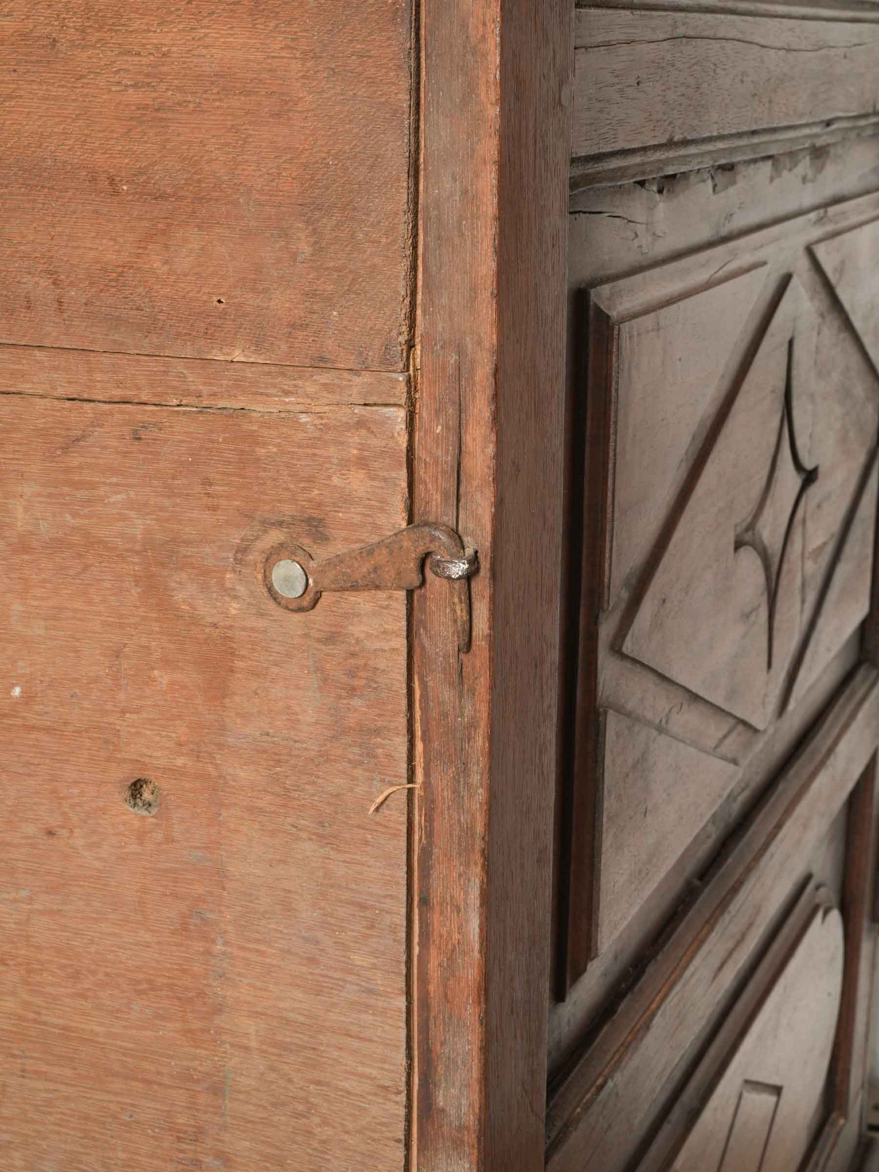 Remarkably-crafted walnut cabinet
