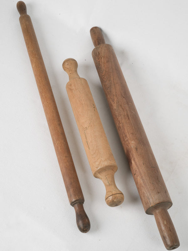 Vintage French patisserie wooden rolling pin