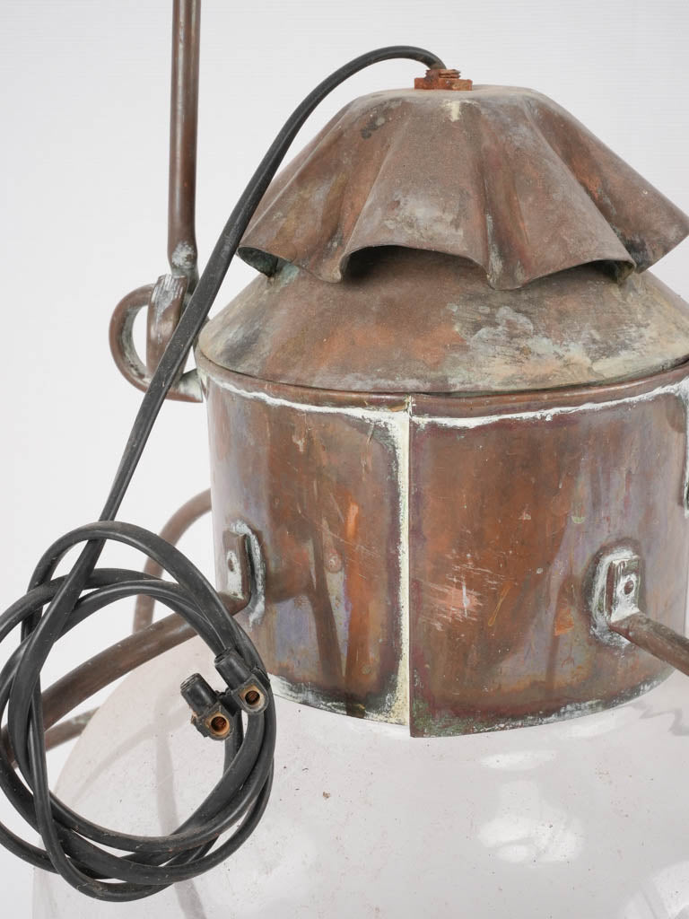 Authentic vintage seafarer's lantern decor