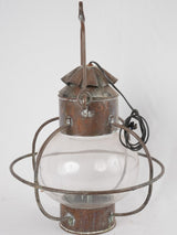 Vintage copper boat lantern 15¼"