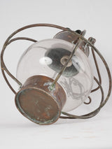 Vintage copper boat lantern 15¼"