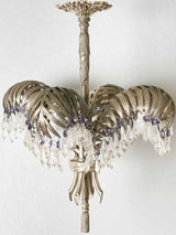 Palm leaf chandelier - early 20th century - 19" x 23¼"