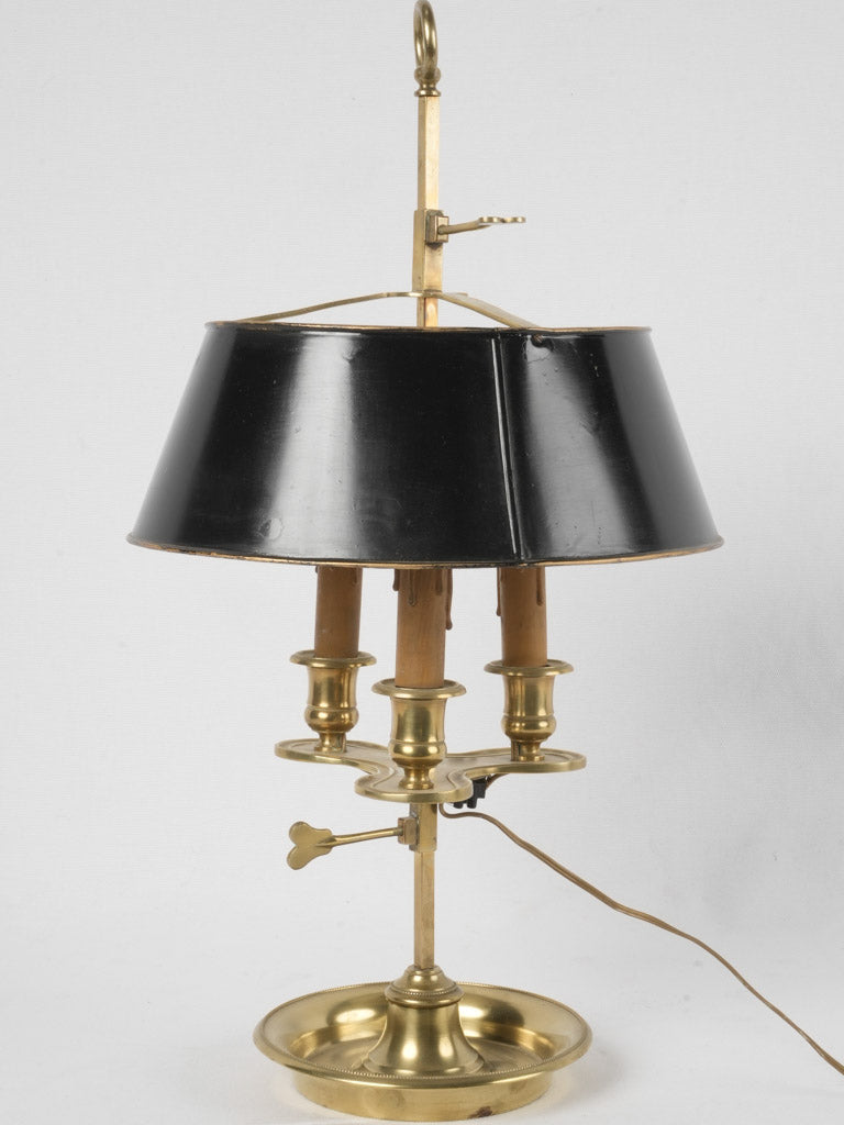 Antique bronze French Bouillotte lamp