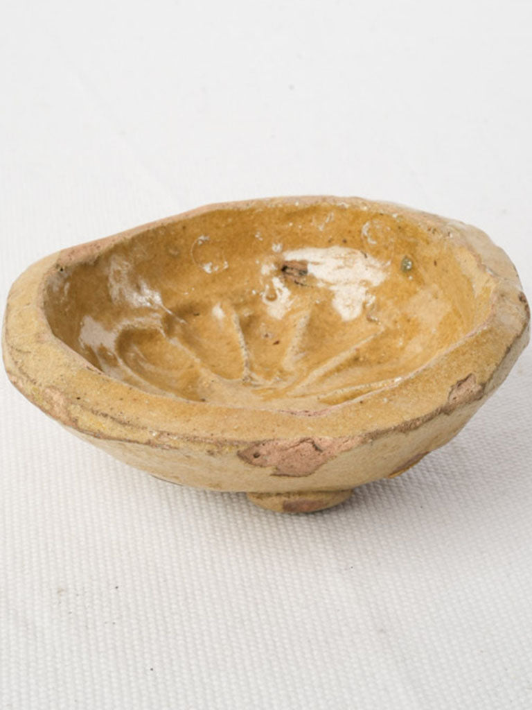 Antique Sicilian terracotta pastry mold