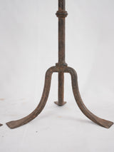 Collection of 3 wrought iron lamp bases / candlesticks 11½"