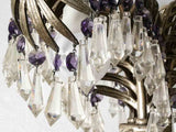 Timeless purple-tipped glass lighting fixture