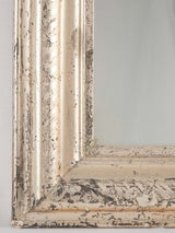 Silver leaf Louis Philippe mirror w/ diagonal lines 25¼" x  20½"