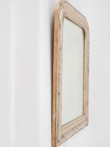 Silver leaf Louis Philippe mirror w/ diagonal lines 25¼" x  20½"