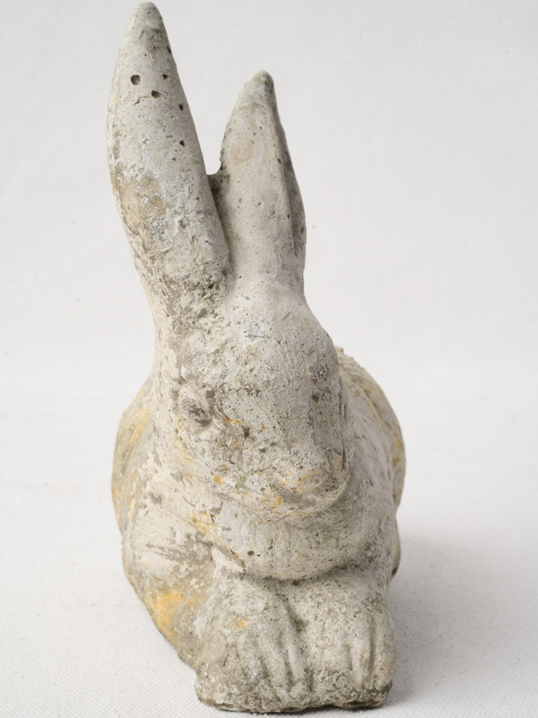Vintage French concrete garden rabbit  