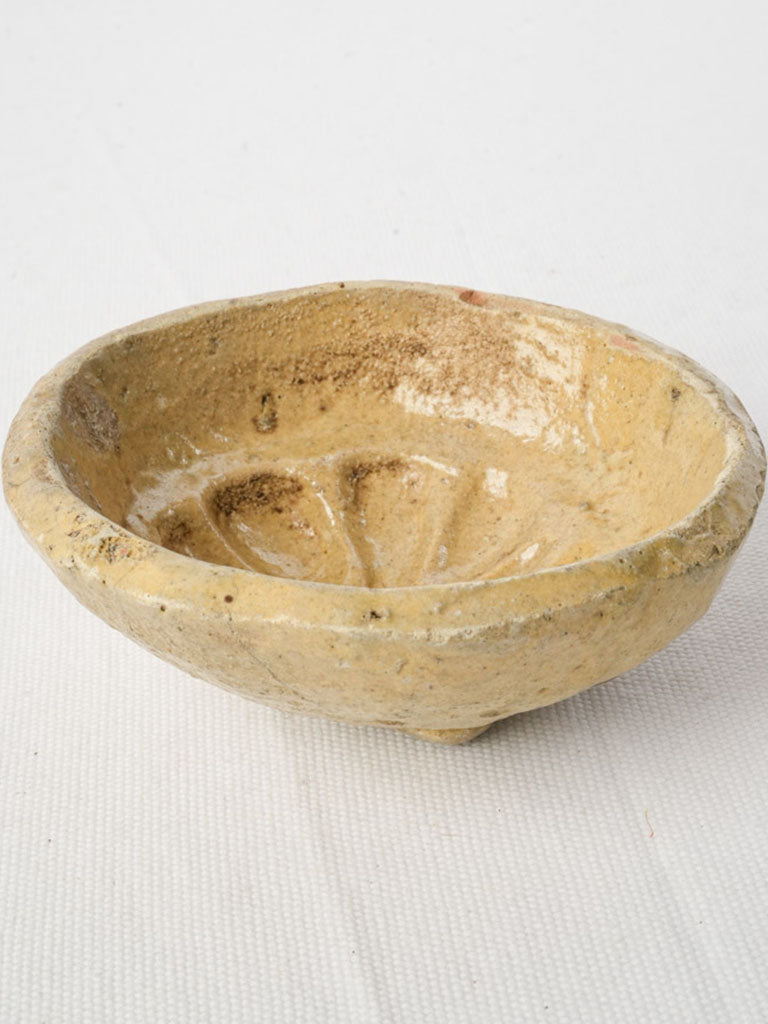 Handmade floral terracotta pastry mold