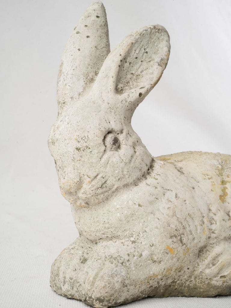 Elegant antique garden rabbit statue  