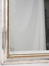 French 19th century silver leaf bistro mirror 31½" x  22"