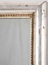 French 19th century silver leaf bistro mirror 31½" x  22"