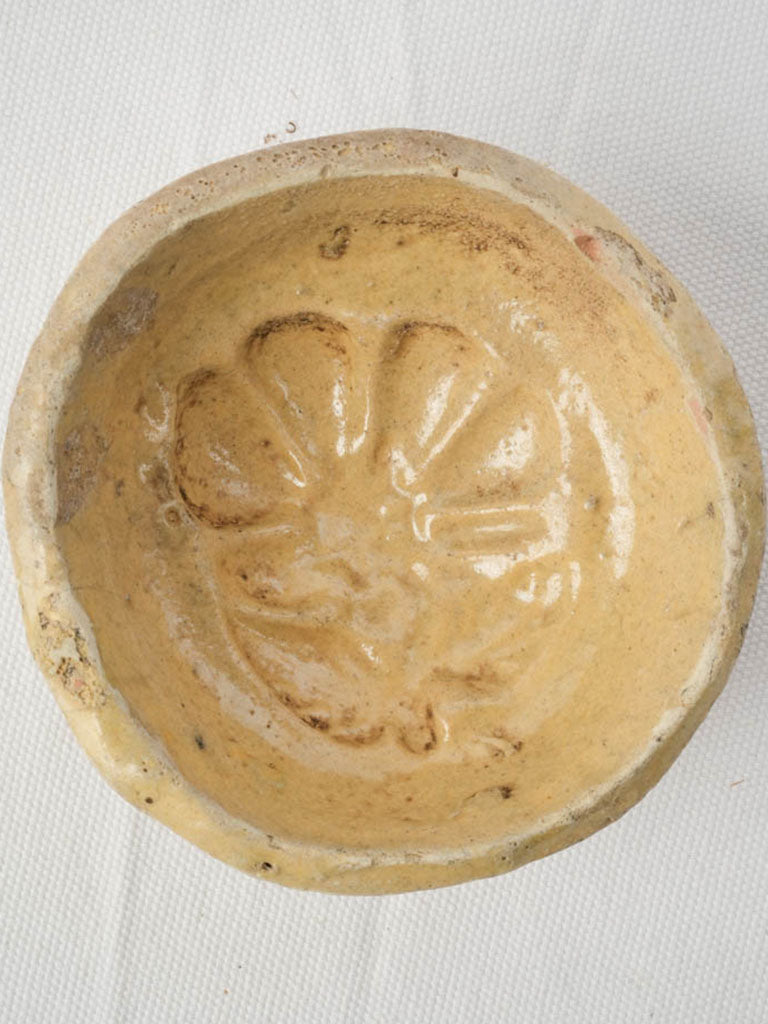 Vintage Sicilian clay pastry mold