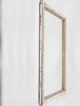French 19th century silver leaf bistro mirror 31½" x  22"