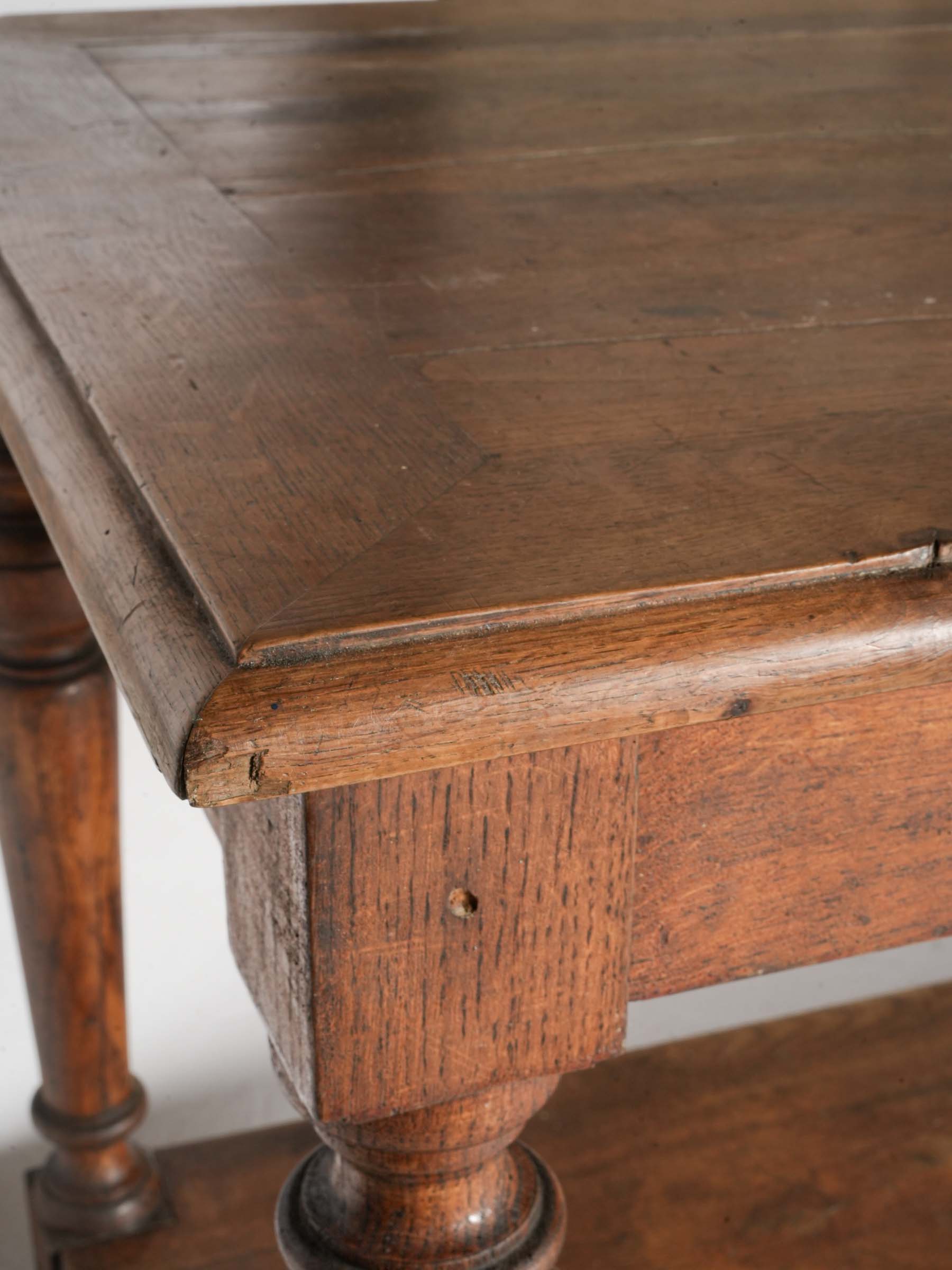 Richly finished antique display table  