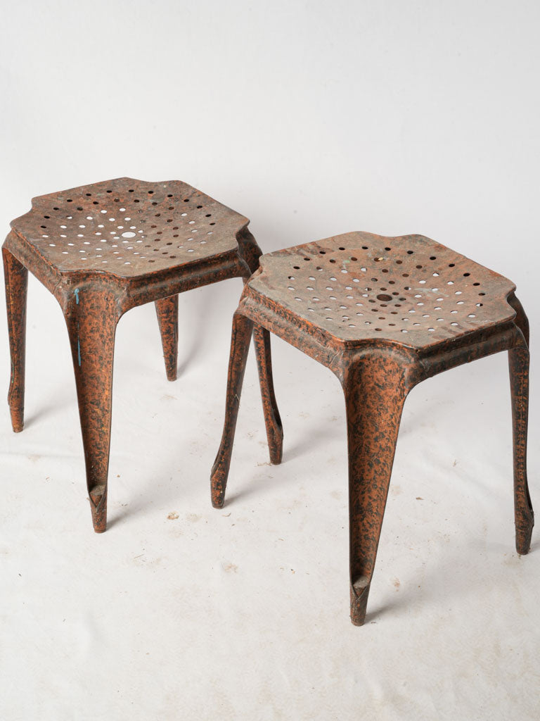 Rare vintage industrial design stools  