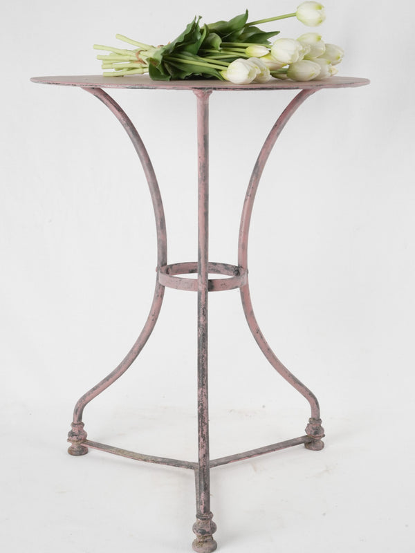 Charming antique pink garden table