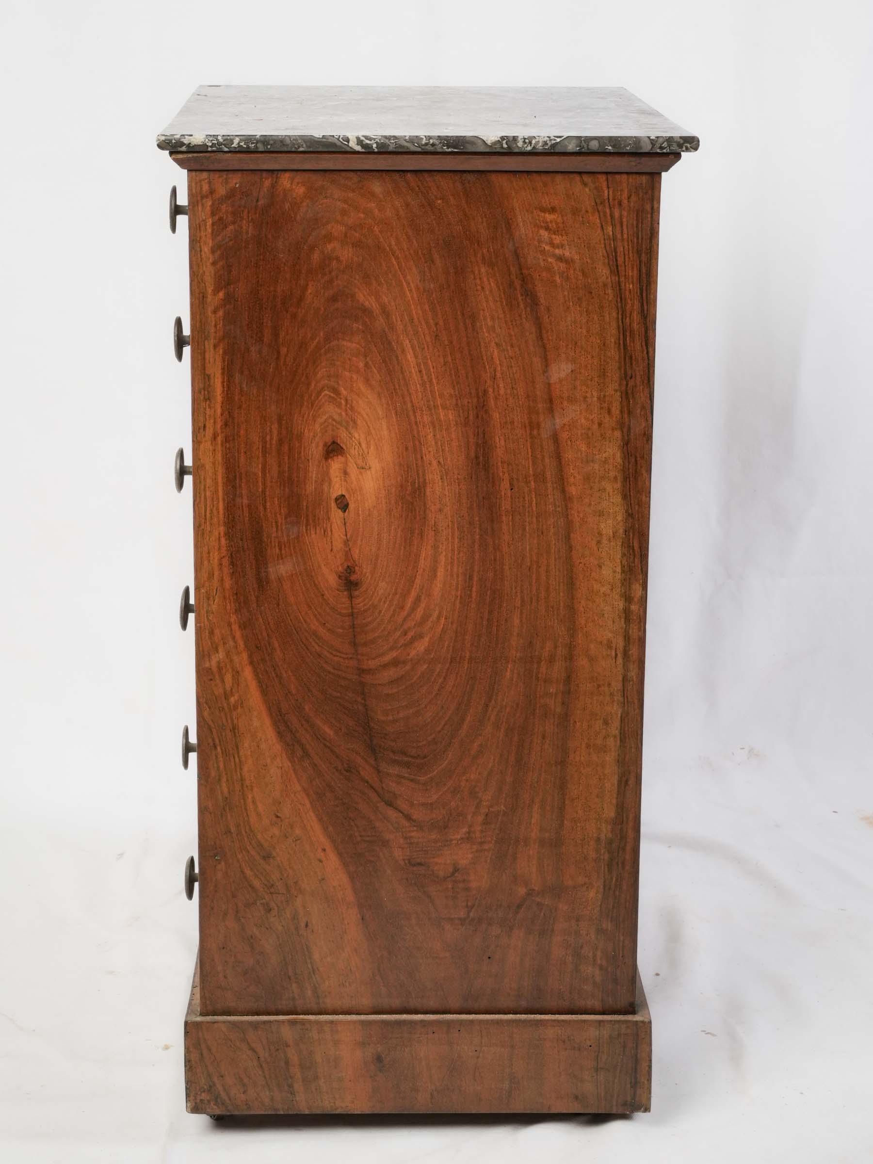 Petite French Pedestal Cabinet w/ Concealed Writing Surface, Early 19th Century - 31" x 20" x 15¼"
