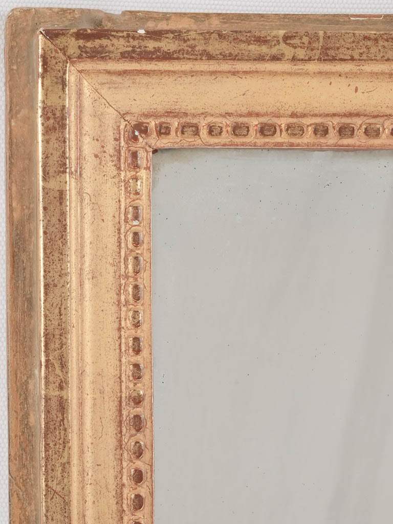 Vintage hand-carved pearl embellished mirror