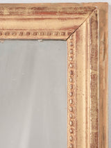 Petite rectangular Louis XVI mirror w/ gold frame 17¼" x  15¼"