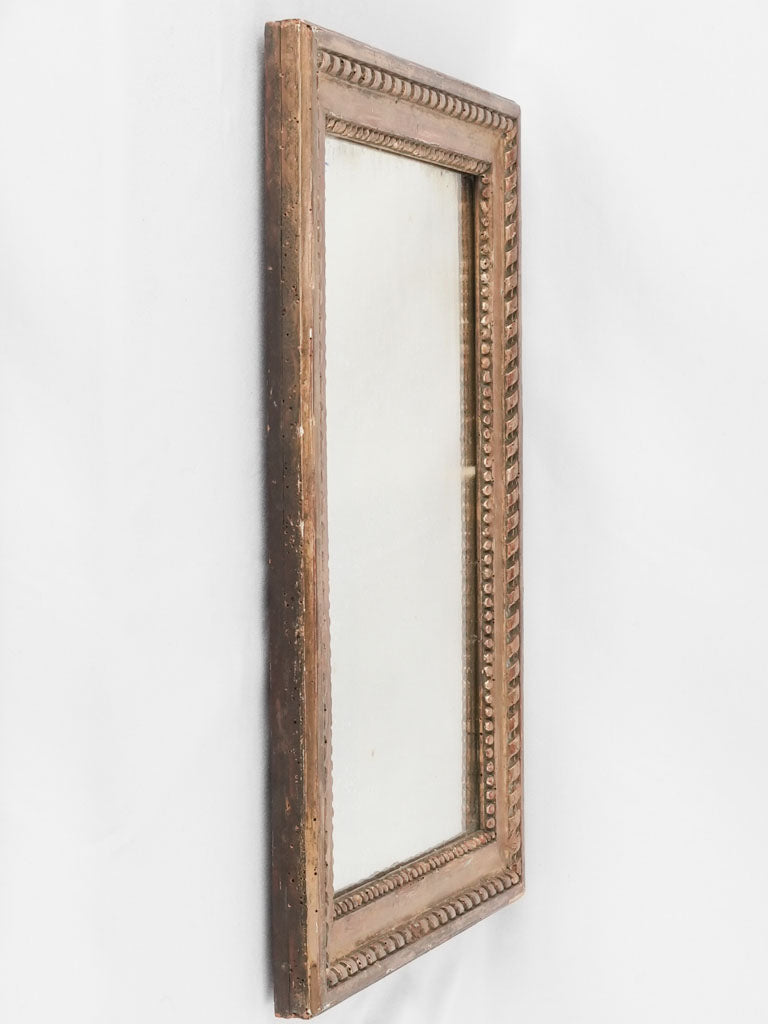 Gilded 18th century Louis XVI mirror w/ mercury glass 26" x 19¼"