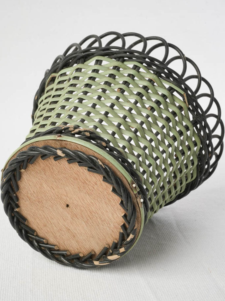 Understated character wicker pot