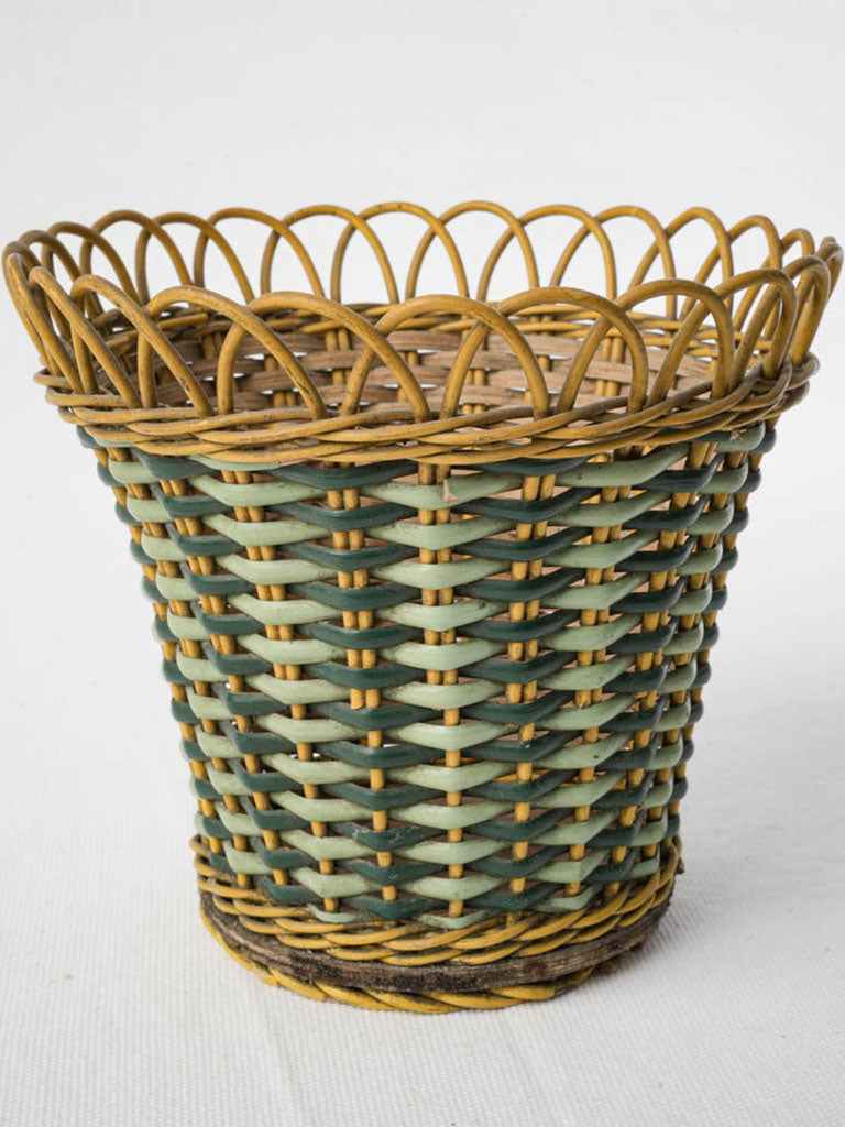 Vintage petite woven basket